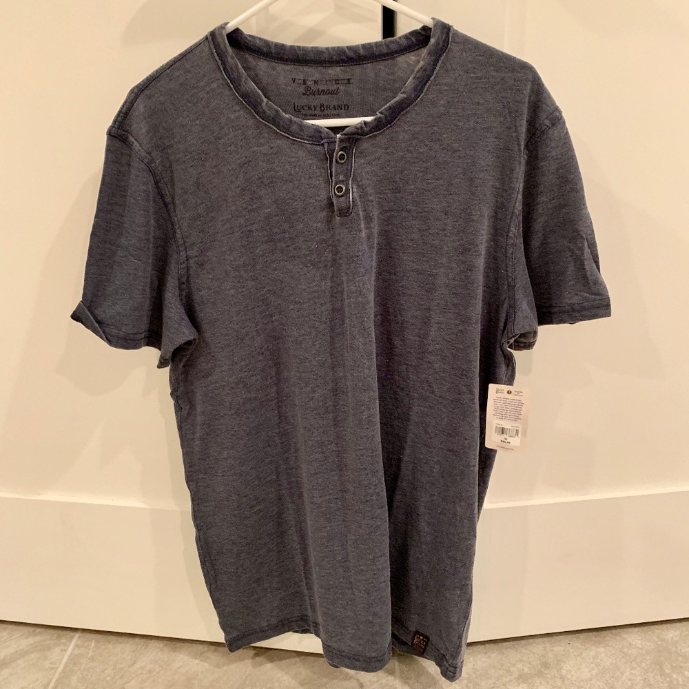 Lucky Brand Venice Burnout Notch Tee